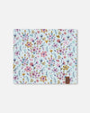 Stretch Jersey Neck Tube Blue Mini Flower Print - H30W21_3H005