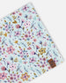 Stretch Jersey Neck Tube Blue Mini Flower Print - H30W21_3H005