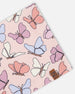 Stretch Jersey Neck Tube Pink Printed Butterflies - H30W21_3H007