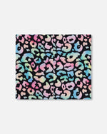 Stretch Jersey Neck Tube Black Animal Print - H30W21_3H010