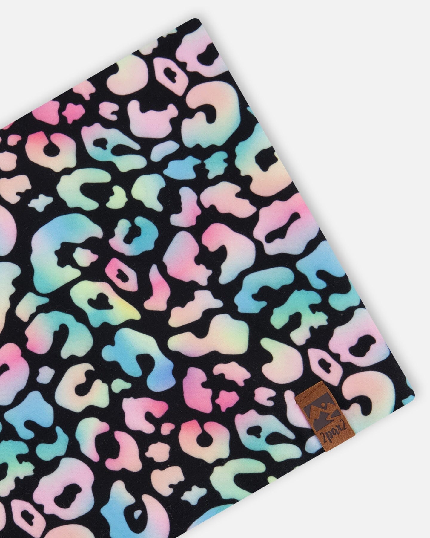 Stretch Jersey Neck Tube Black Animal Print - H30W21_3H010