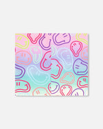 Stretch Jersey Neck Tube Multicolored Printed Smileys - H30W21_3H017