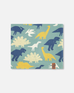Stretch Jersey Neck Tube Green Dinosaur Print - H30W21_3H028