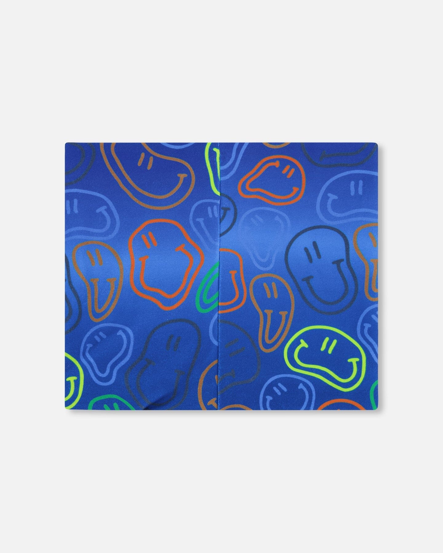 Stretch Jersey Neck Tube Blue Printed Smileys - H30W21_3H030