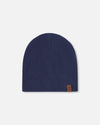Stretch Jersey Beanie Navy Blue - H30W22_04790