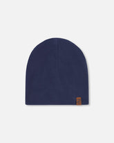 Stretch Jersey Beanie Navy Blue