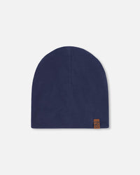 Stretch Jersey Beanie Navy Blue - H30W22_04790