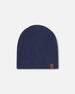 Stretch Jersey Beanie Navy Blue - H30W22_04790