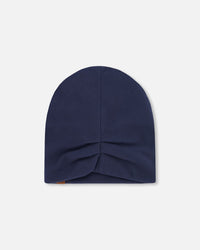 Stretch Jersey Beanie Navy Blue - H30W22_04790