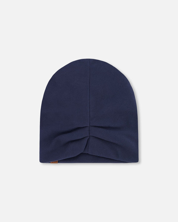 Stretch Jersey Beanie Navy Blue - H30W22_04790