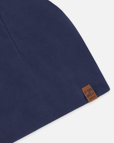 Stretch Jersey Beanie Navy Blue - H30W22_04790
