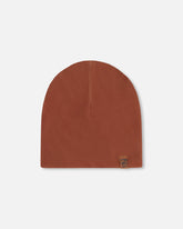 Stretch Jersey Beanie Brown