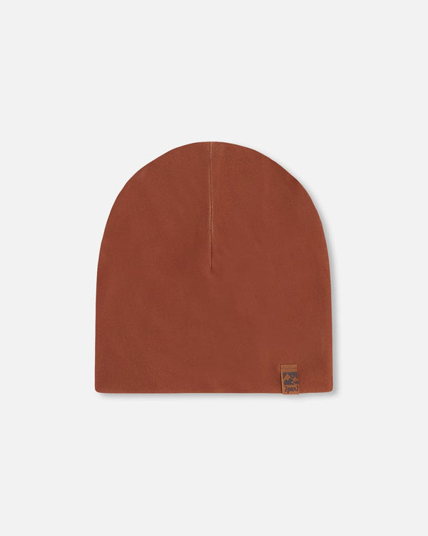Stretch Jersey Beanie Brown - H30W22_08480