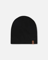 Stretch Jersey Beanie Black