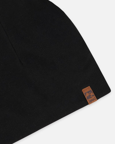 Stretch Jersey Beanie Black - H30W22_09990