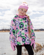 Mid-Season Jacket Black Printed Flowers - H30W30_3H003