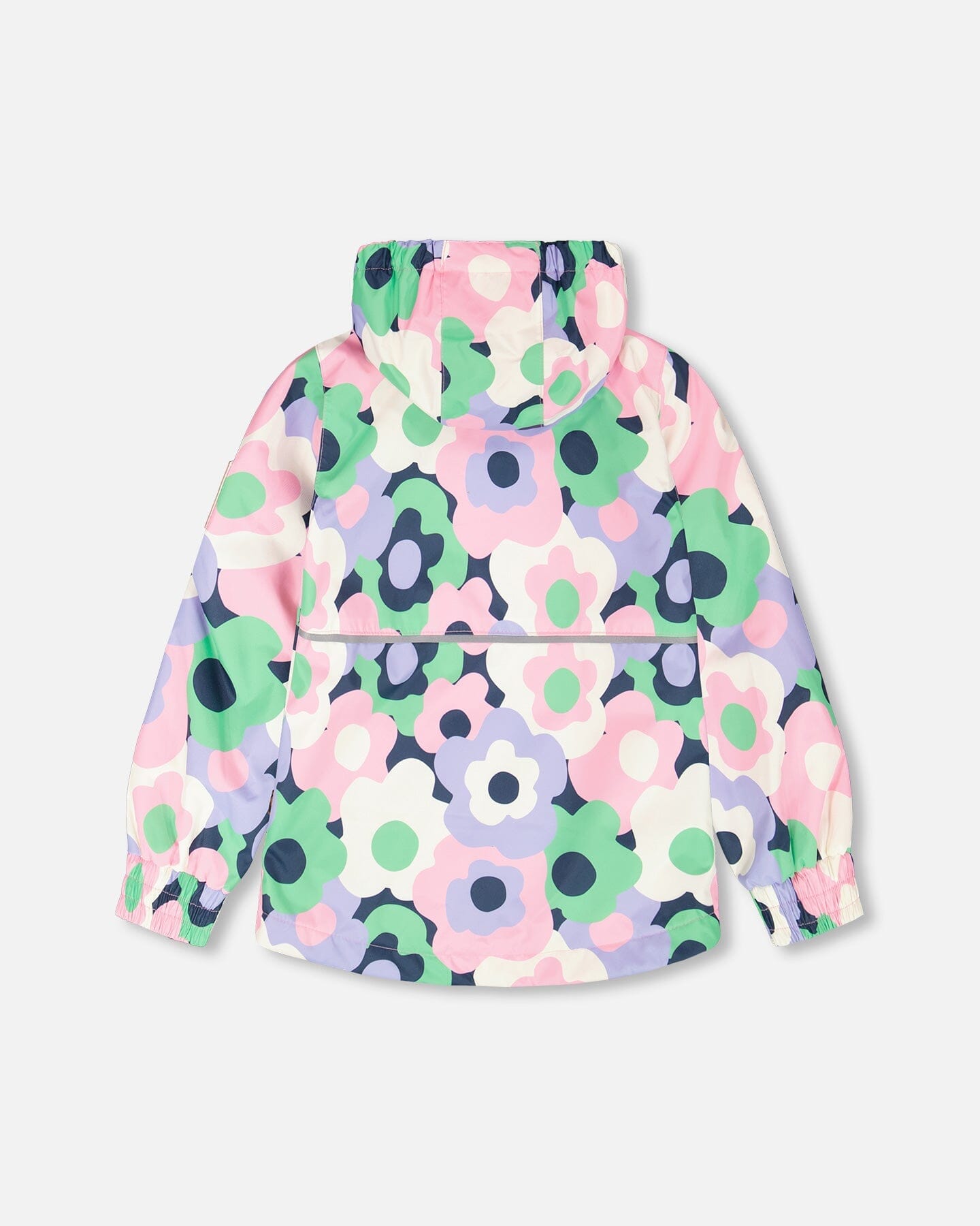 Mid-Season Jacket Black Printed Flowers - H30W30_3H003