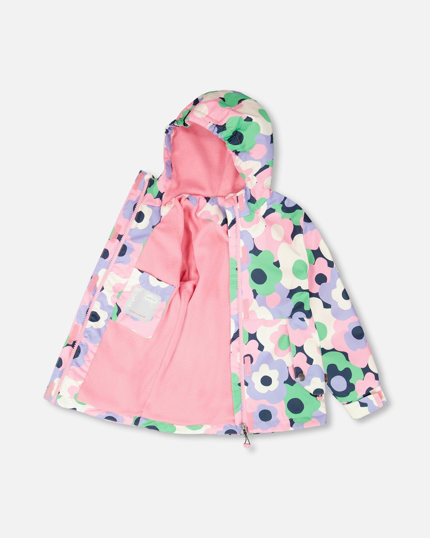 Mid-Season Jacket Black Printed Flowers - H30W30_3H003