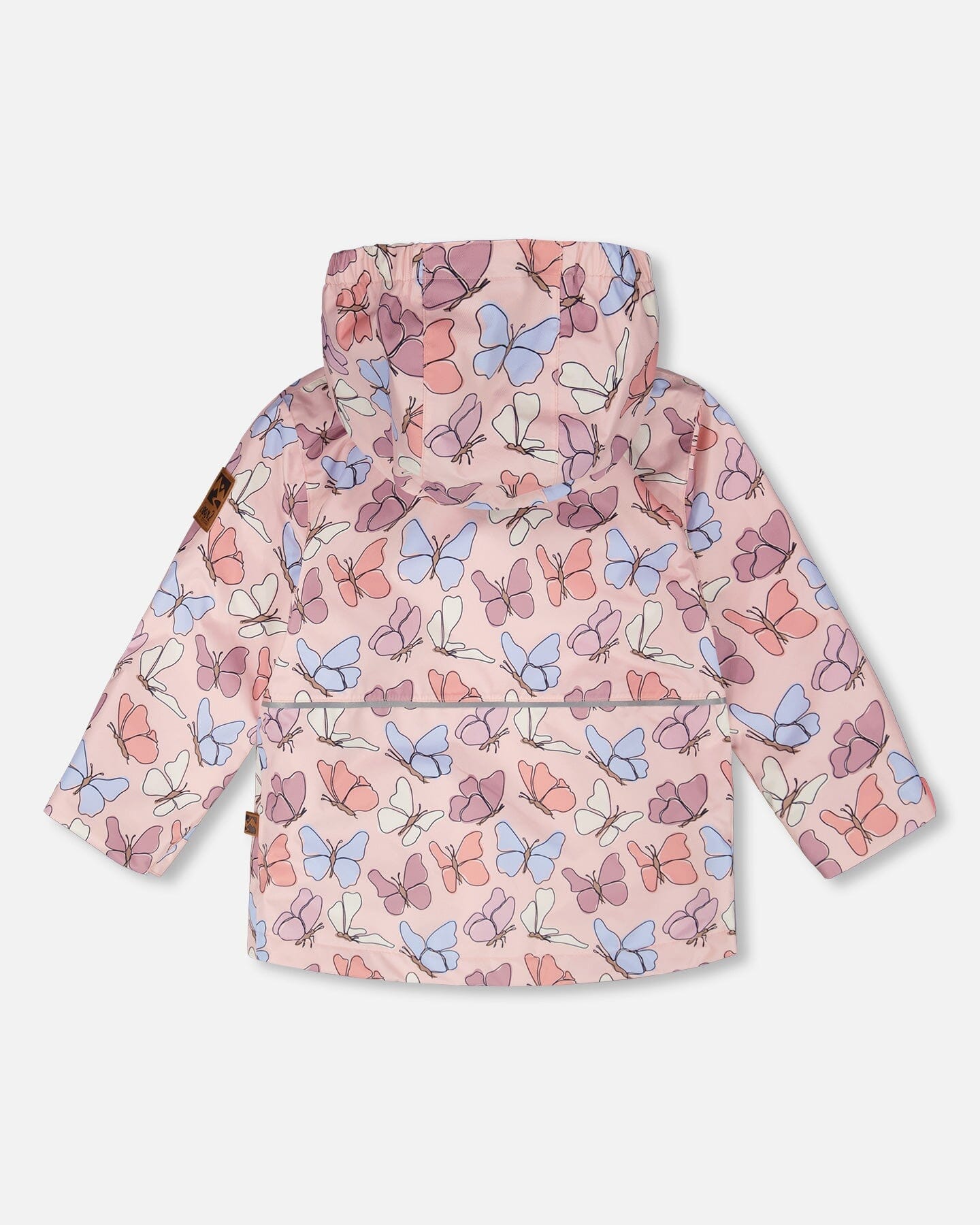 Mid-Season Jacket Pink Printed Butterflies - H30W32_3H007