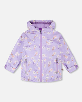 Mid-Season Jacket Purple Daisy Print - H30W32_3H009