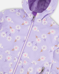 Mid-Season Jacket Purple Daisy Print - H30W32_3H009