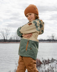 Mid-Season Jacket Green Camouflage Print - H30W33_3H029