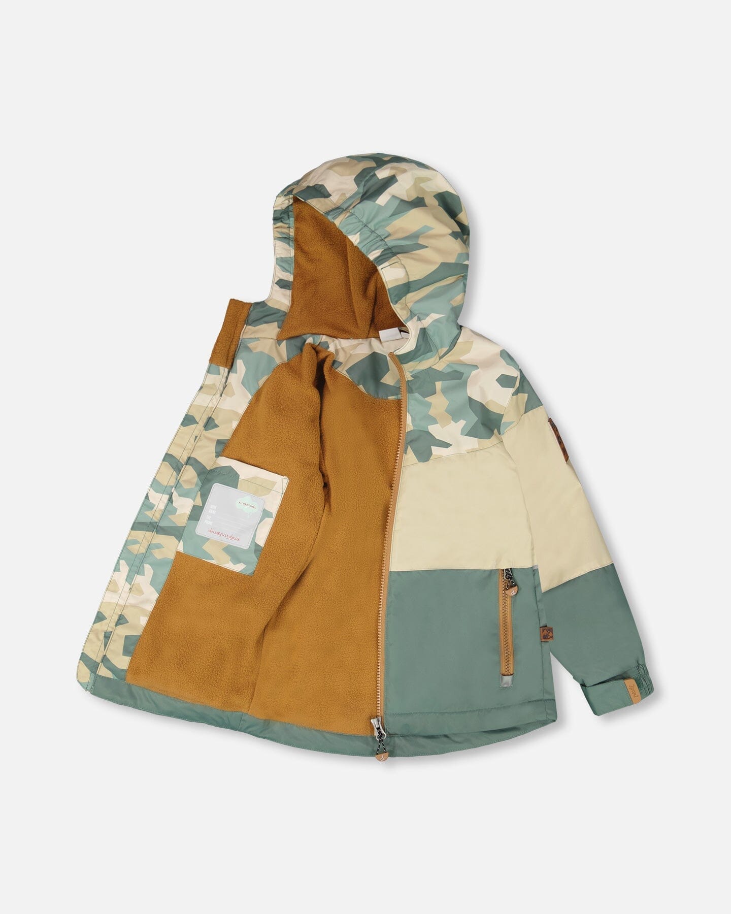 Mid-Season Jacket Green Camouflage Print - H30W33_3H029