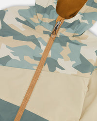 Mid-Season Jacket Green Camouflage Print - H30W33_3H029