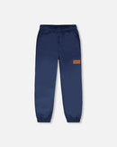Splash Pants In Recycled Polyester Navy Blue - H30W35_04790