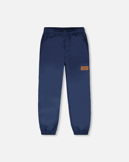 Splash Pants In Recycled Polyester Navy Blue - H30W35_04790