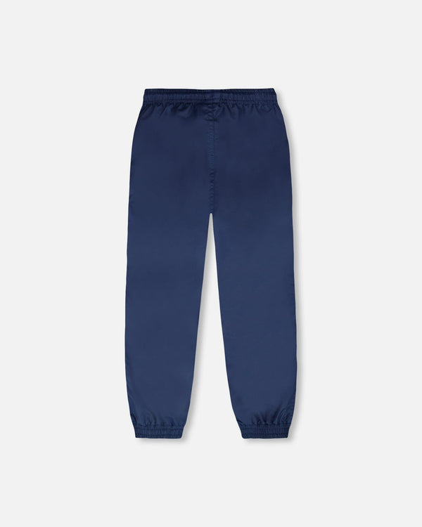 Splash Pants In Recycled Polyester Navy Blue - H30W35_04790