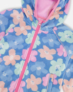Softshell Jacket Blue Flower Print - H30W43_3H043