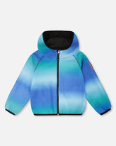 Softshell Jacket Blue To Black Gradient