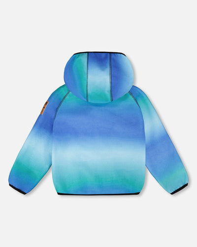Softshell Jacket Blue To Black Gradient - H30W43_3H044