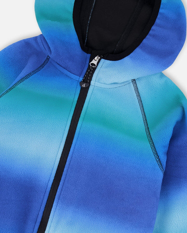 Softshell Jacket Blue To Black Gradient - H30W43_3H044