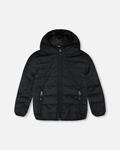 Quilted Mid-Season Jacket Black - H30W44_09990