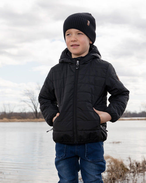 Quilted Mid-Season Jacket Black - H30W44_09990
