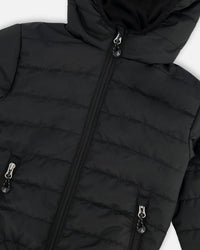 Quilted Mid-Season Jacket Black - H30W44_09990