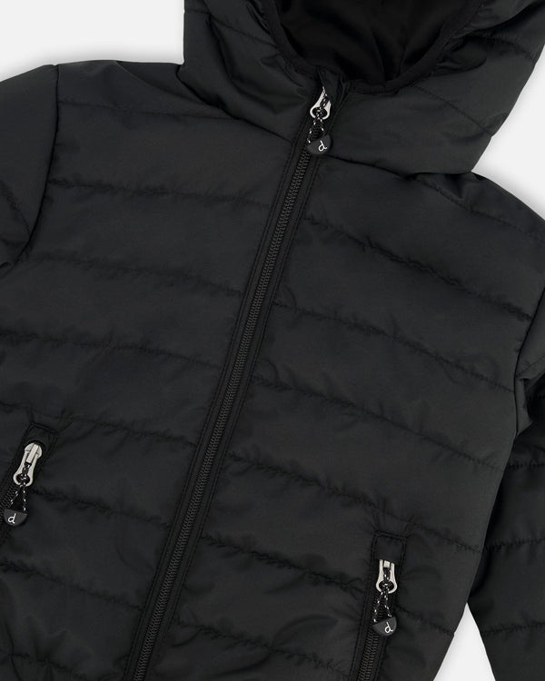 Quilted Mid-Season Jacket Black - H30W44_09990