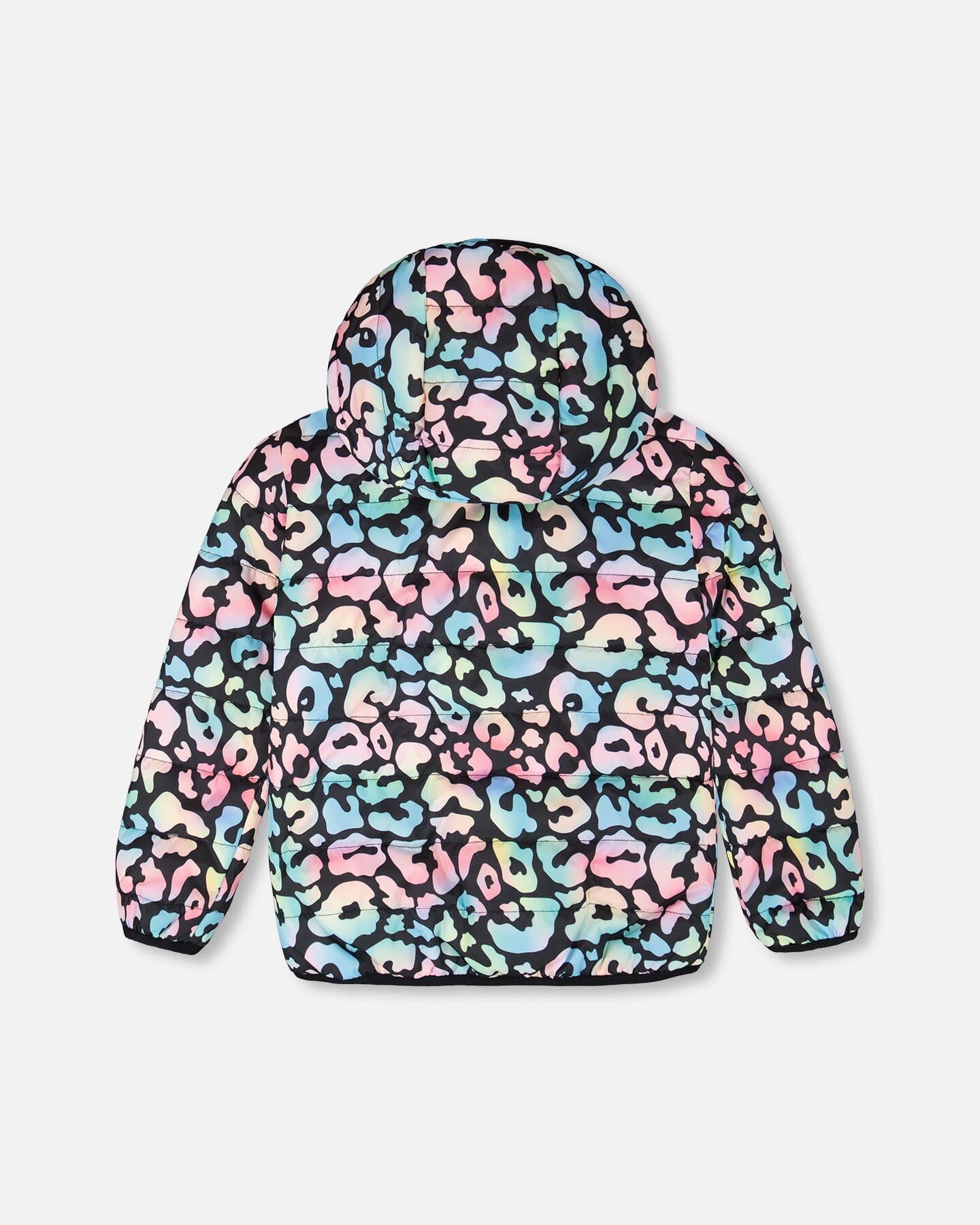 Quilted Mid-Season Jacket Black Animal Print - H30W45_3H010