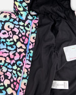 Quilted Mid-Season Jacket Black Animal Print - H30W45_3H010