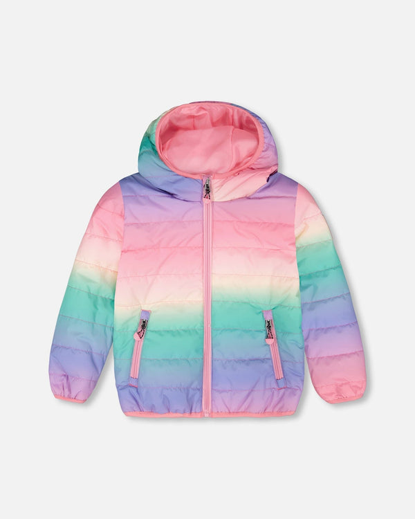 Quilted Mid-Season Jacket Multicolor Gradient - H30W45_3H016