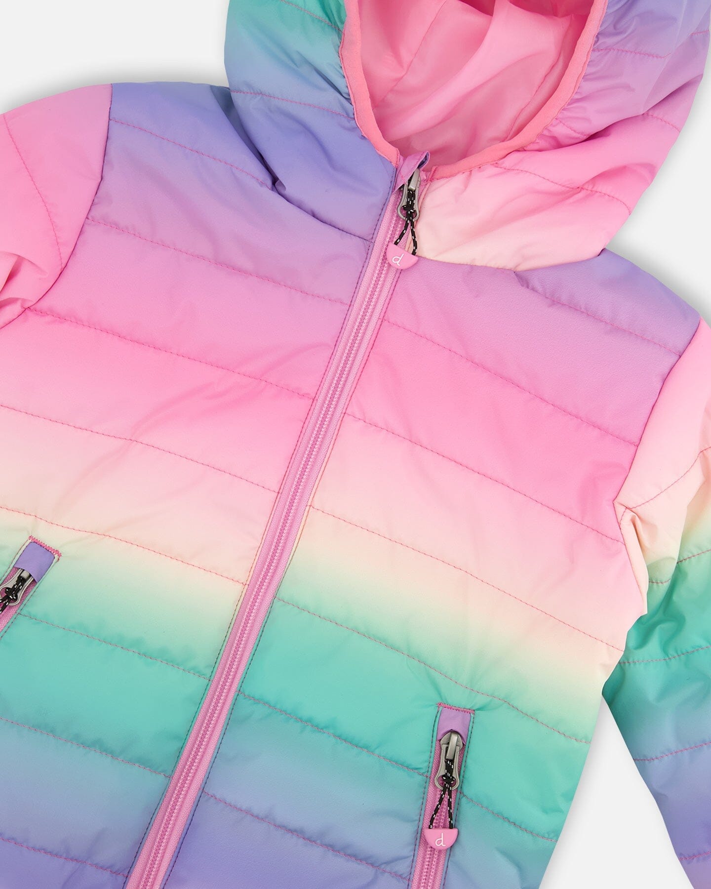 Quilted Mid-Season Jacket Multicolor Gradient - H30W45_3H016