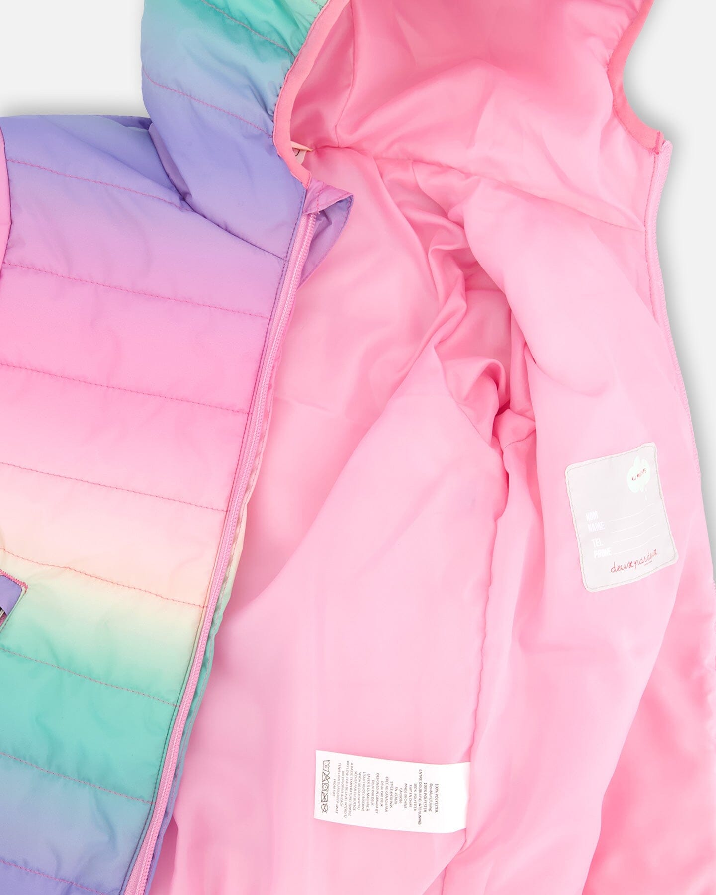 Quilted Mid-Season Jacket Multicolor Gradient - H30W45_3H016