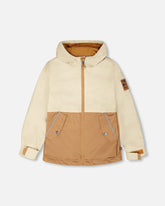 Mid-Season Jacket In Recycled Polyester Beige