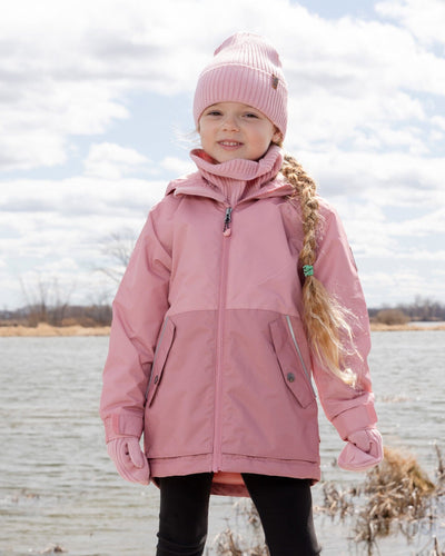 Mid-Season Jacket In Recycled Polyester Light Pink - H30W47_06003