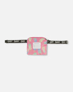 Packable Windbreaker In Polyester Pink Lollipop Print Outerwear Deux par Deux 