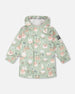 Rain Jacket In Polyurethane Green Frog Print - H30W50_3H022