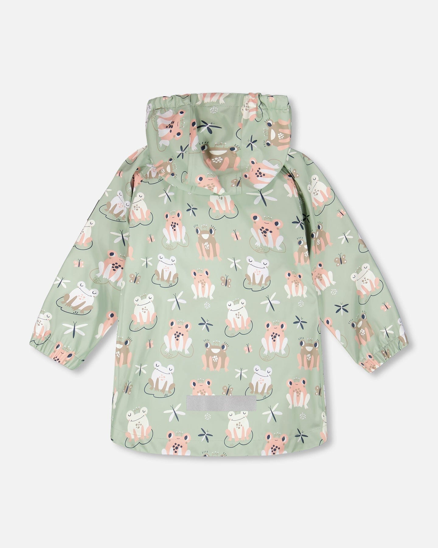 Rain Jacket In Polyurethane Green Frog Print - H30W50_3H022