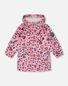 Rain Jacket In Polyurethane Pink Heart Print - H30W50_3H024